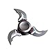 Nation Tri-Fidget Finger Hand Spinner Triangle EDC Metal Focus ADHD Autism GYRO Toy (Black)