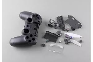 Narwhalss Replacement Cover Set for PS4 Controller DIY Custom Case Repair Kit with Shell, Buttons, Stick Caps & Touchpad for 