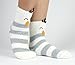 Red Bene Women's Winter Animal Christmas Fuzzy Socks Set Penguin