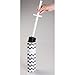 InterDesign Una Slim Toilet Bowl Brush and Holder - Bathroom Cleaning Storage, Gray/Mint Chevron