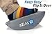 Foot Rest Cushion for Home and Office, Soft Yet Firm Foam Cushion Footrest Under Desk Foot Stool Ergonomic Back Pillow for Office Accessories - Bovize … (Gray)