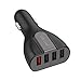 Car Charger Jelly Comb 54W Quick Charge 3.0 4 Port Rapid USB Car Charger Adapter for Galaxy S8 / Plus, S7, S6, LG V10, Google Nexus 6, iPhone X / 8 / 7 / 6s / Plus / iPad / Pro / Mini and more.