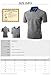Xpril Men's Color Effect Collar Short Sleeve Polo T Shirt