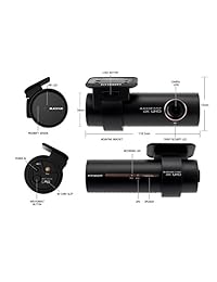 BlackVue DR900S 2CH   Tarjeta micro SD de 64 GB con kit de cableado Power Magic Pro incluido (WiFi, GPS, 4 K, grabación con modo de aparcamiento)