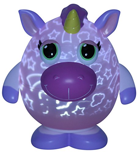 Playbrites 10" Unicorn Light Show Night Light Toy with 9pc 