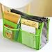 KLOUD City 6 Colors Nylon Travel Handbag Pouch / Bag in Bag / Insert Organizer / Cosmetic Pocket / Makeup Bag / Tidy Bag plus KLOUD City Cleaning Cloth (light green)
