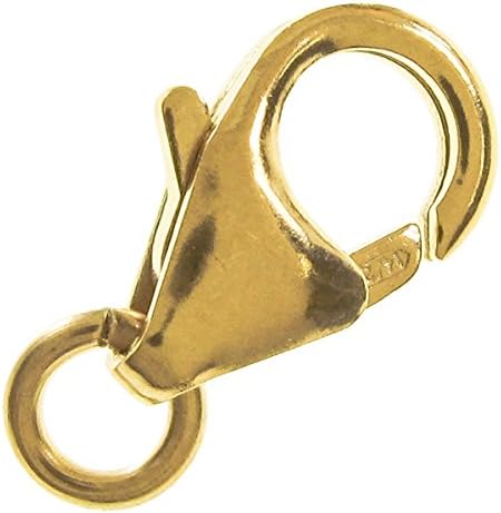 UnCommon Artistry 14k Gold Filled Oval Lobster Claw Trigger Clasp w/Open Jump Ring 10x6mm (2 pcs)
