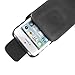 Knox Luxury Genuine Leather Vertical Case Executive Holster with Rotating Belt Clip for iPhone 5/5S/5C with Shell Case (Shell Case Not Included) Black