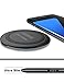 Fast Wireless Charger [With Type C Cable], ROOROO Fast Wireless Charge Charging Pad for Samsung Galaxy S8,S8 Plus,S7,S7 Edge,Note 5 [No AC Adapter][Ultra Slim][Sleep-friendly,Smart Lighting Sensor]
