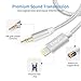 Aux Cable for car,Ebeylo Aux Cord Compatible with iPhone 6/7/8/X/Xs/Xr/iPad /iPod3.3ft 3.5mm Male Audio Adapter for Car Home Stereo &Headphone[Nylon Braided ] -Silver