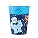 Serabeena Blue Robot-Themed Birthday Party Supplies - Disposable Plates, Napkins & Cups - Boys' 72-Piece Paper Plates Set Serves 24