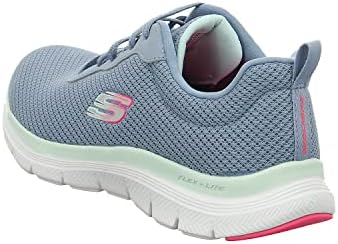 Skechers Flex Appeal 4.0 Brilliant View, Ténis Femininos, Acabamento em Malha de Ardósia, 39 EU