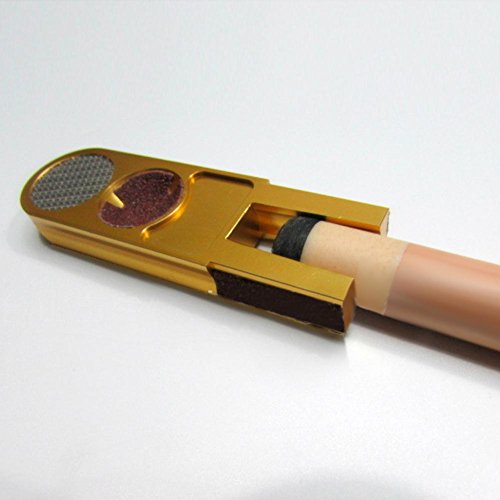 Alloet Muti-functional U-shape Billiards Pool Cue Tip Trimmers Tapper, Dime Shaper, Nickel Shaper Tool