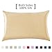 Yanibest Silk Pillowcase for Hair and Skin, Standard Queen King Pillow with Hidden Zipper, Soft Breathable Smooth Cooling Pillow for Sleeping