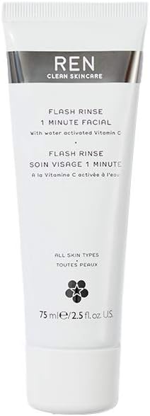 REN Clean Skincare Flash Rinse 1 Minute Facial Mask 2.5 oz Unisex Vitamin C