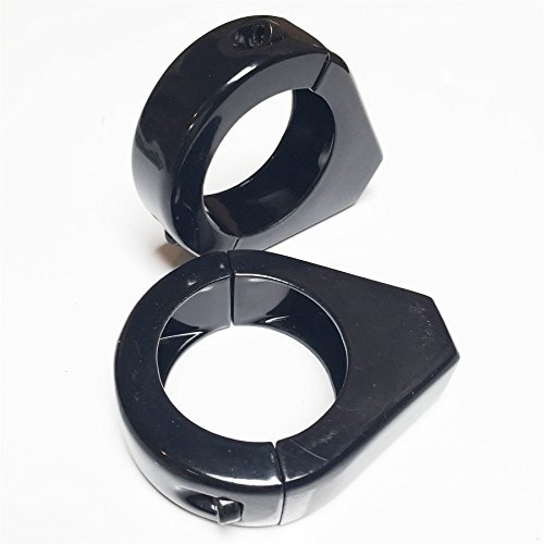 HTT- Motorcycle Fork Clamp Turn signal Clamps for Harley Softail Mount Bracket 39mm Fork BLACK