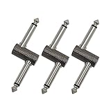 Sonicake 1/4 inch Z type pedal coupler (3 Pack) for guitar effect pedal connector