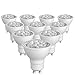 (10-Pack, Daylight) Sunthin 6.5W GU10 Led Bulb, Dimmable, 60w Equivalent, Recessed Lighting, GU10 LED, LED spotlight, 500lm, 38°