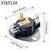 3387134 Cycling Thermostat 3977767 Dryer Thermostat 3977393 Thermal Fuse 3392519 Dryer Thermal Fuse Kit Exact Fit for Whirlpool & Kenmore Dryers, Figure 6 for More Models