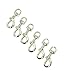 BRUFER 209353-2 Swivel Eye Snap Hook Bolt Snap Nickel Plated (3