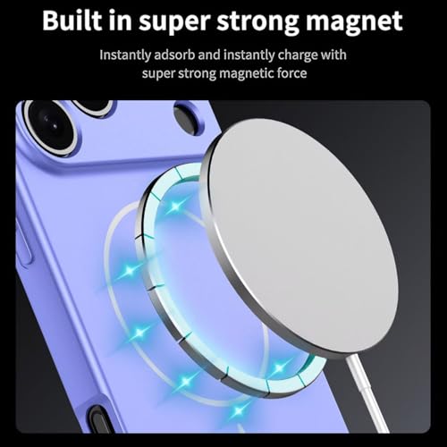 UPLAI Magnético Funda para OPPO A40 4G / OPPO A40M, Ultra Delgado Sedoso Silicona Líquida Antigolpes Carcasa con Protección Cámara, Premium Suave TPU Estuche Caso. Púrpura