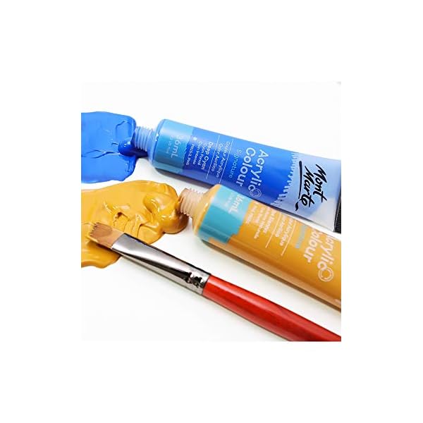 Mont Marte Acrylfarben Set Premium – 24 Stück, 36ml Tuben – Ideal für Acrylmalerei – Brillante Lichtechte Farben mit… – Bild 6