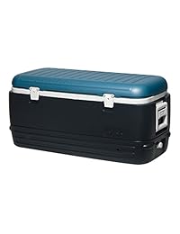 Igloo Maxcold Cooler, Jet carbono Ice Blue Blanco,