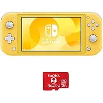 Nintendo Switch Lite, Yellow - with SanDisk 128GB UHS-I