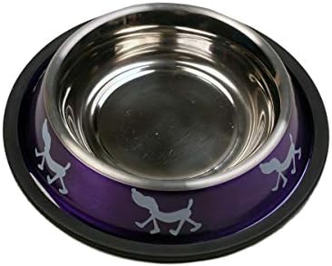Briltech Stainless Steel Dog and Pets Food Bowl (Multi Color)