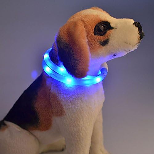 Zhongmei USB Adjustable Luminous Pet Collar Light,Anti-lost,Purple