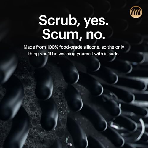 MANSCAPED® The Body Buffer Premium Silicone Scrubber for Nourishing, Cleaning & Exfoliating Your Skin - Lather Boosting Bristles with Ergonomic No-Slip Handle, Long-Lasting & Easy to Clean (1-Pack)