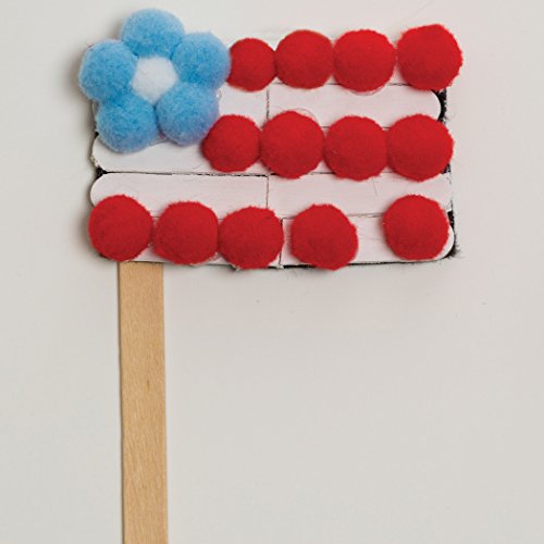 Creativity Street Acrylic Non-Toxic Pom Pon Classroom Pack, Assorted Size, Assorted Color, Pack of 1200 - Thumbnail 2
