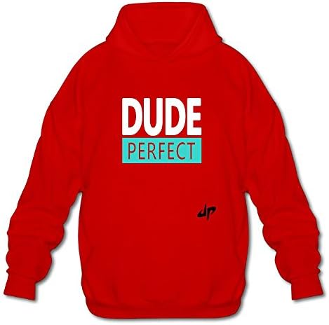 ShsjshH Men's Hoodie Dude&amp;Perfect Logo Adult Plus Size Pullover Younth Sweatshirt XXX-Large