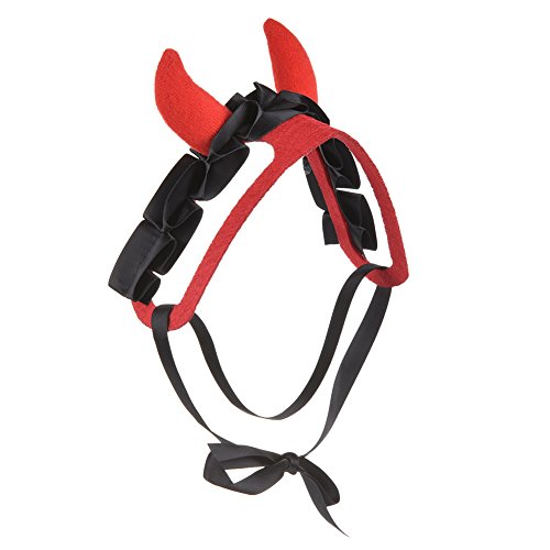 Small Pet Costume Halloween Headdress Festival Fancy Dress Up for Small Cats Dogs With Tying Strap