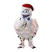 ProductWorks Pre-Lit Faux Fur Bumble with Light Strand Christmas Yard Art Decoration and Clear Lights, 32