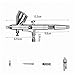 CNUALV 180K Airbrush Kit Dual Action Air Brush Kit Spray Gun Air Hose with 0.2mm/0.3mm/0.5mm Needle for Tattoo, Cake Decorating, Nail Beauty, Painting