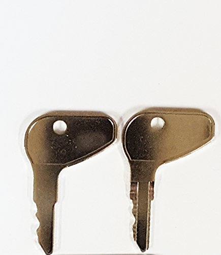 Pair (2 keys) Keyman Kubota L Series Equipment & Tractor Key-Ignition key for Case, Cub Cadet, Kubota, Mahindra, Mitsubishi-Satoh, Part Number 32412