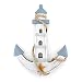 10"x7.6" Wooden Nautical Lighthouse Anchor Wall Hanging Ornament Plaque