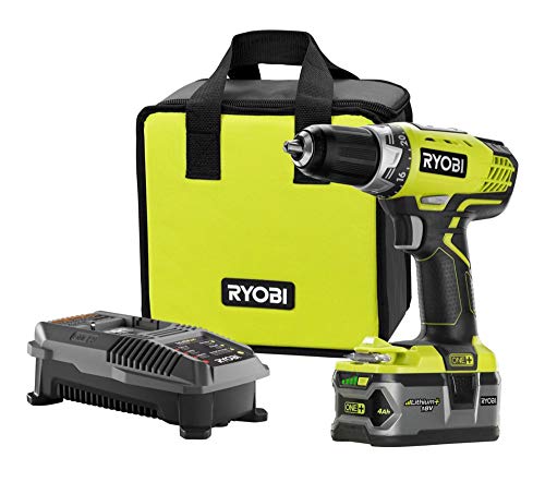 RYOBI P1814 18-Volt ONE+ Lithium-Ion Cordless Drill/Driver Kit