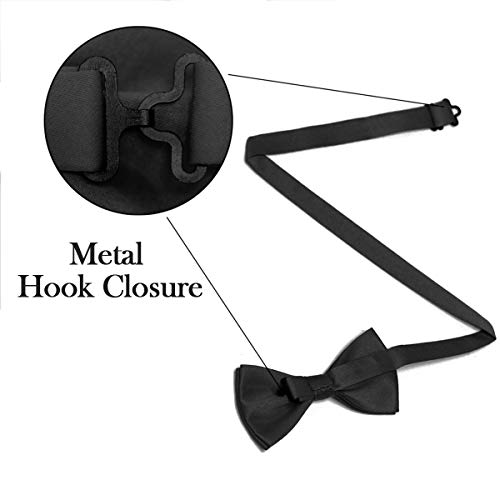 image for Wirarpa Mens Classic Pre-tied Bow Ties Formal Solid Tuxedo Adjustable 