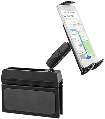 DigitlMobile Premium Car Tablet Mount Front or Backseat Holder Wedge Console for Samsung Galaxy Tab A E (10 inch) w/Anti-Vibration Swivel Cradle (with or without case)