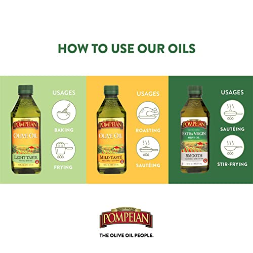Olive Oil Variety Pack By Pompeian Smooth Extra Virgin Olive Oil