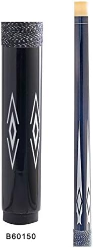 Stryker B60150 Economy Maple Pool Cue Stick Glossy Blk w/ Wht Accents + Linen Wrap