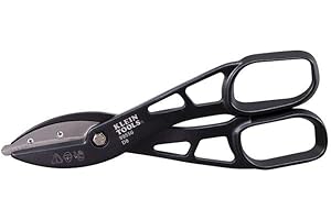 Klein Tools 89556 Metal Cutter, Tin Snips Cut Tin, Copper, Aluminum, Vinyl, Steel and Stainless Steel, 12-Inch