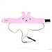 Firik Kids Headphones - Easy Adjustable Kids Costume Headband Silky Headphones for Children, Perfect for Travel and Home - Bunny