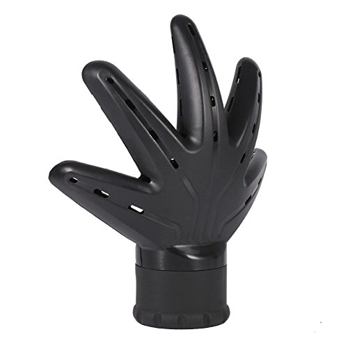Click Here to See More Images Hand Shape Hair Blow Dryer Diffuser, Hairdressing Styling Salon Blower Cover for Shine Smooth Sleek Curling Wave Drying Tools