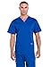 Cherokee Scrubs for Men Workwear Professionals V-Neck Four-Pocket Scrub Top WW695, L, Galaxy Blue