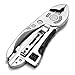 Sportsmax Multifunctional Stainless Steel Construction Tool Set Adjustable Wrench Jaw Screwdriver Pliers Knife for Emergency Equipment and Survival Gear