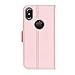 FYY Case for iPhone X/iPhone 10, [RFID Blocking Wallet][Makeup Case] Premium PU Leather Wallet Case with Cosmetic Mirror, Card Slots and Wrist Strap for iPhone X Edition (2017)/iPhone 10 Pink