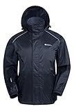 Mountain Warehouse Pakka Mens Waterproof Rain Jacket Lightweight Black X-Large